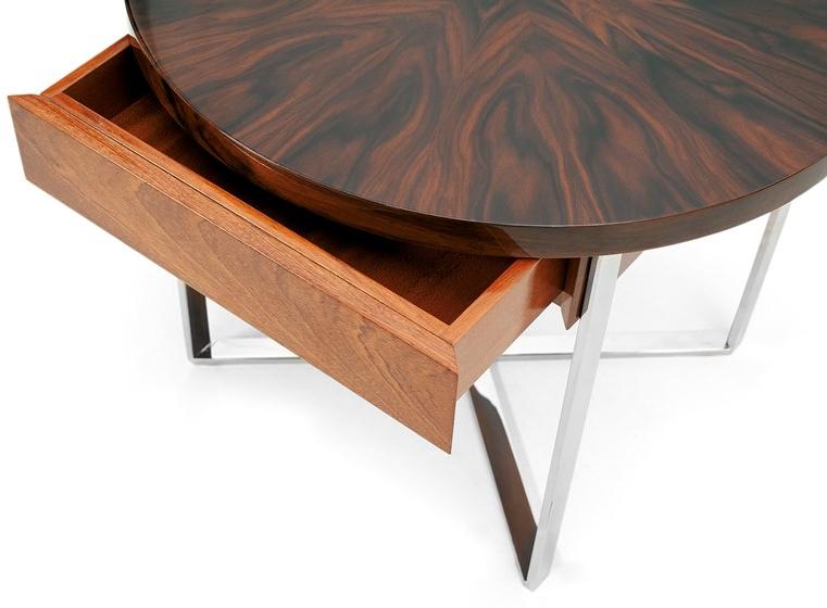 Mytto Круглый деревянный журнальный столик с местом для хранения вещей Larforma sun-id-1431032 - Вид №3