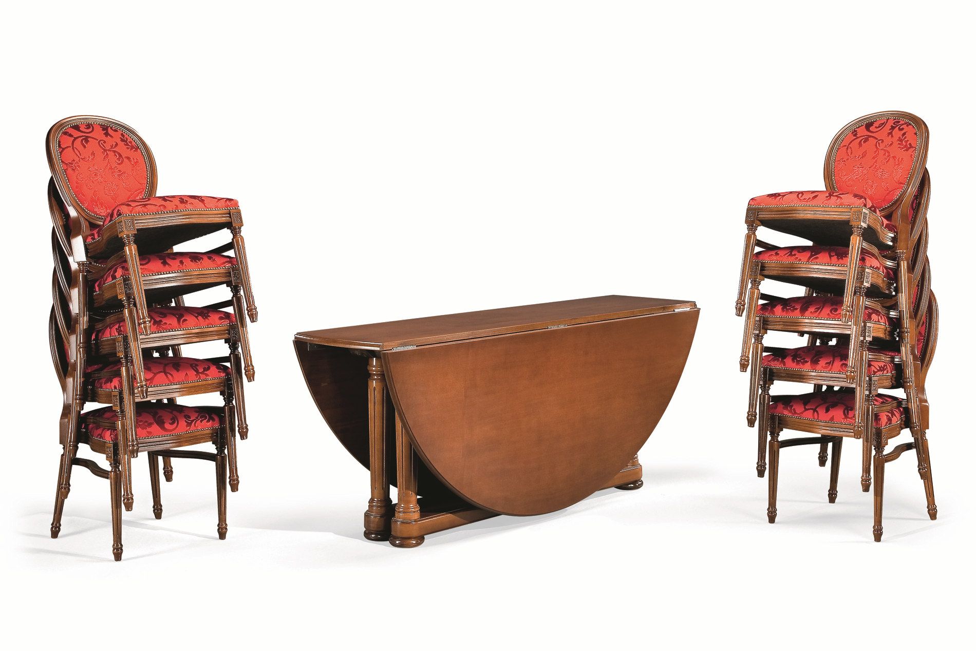 Круглый складной деревянный обеденный стол SCAPPINI & C 35TH ANNIVERSARY 339 ARCH-00079767 - Вид №1