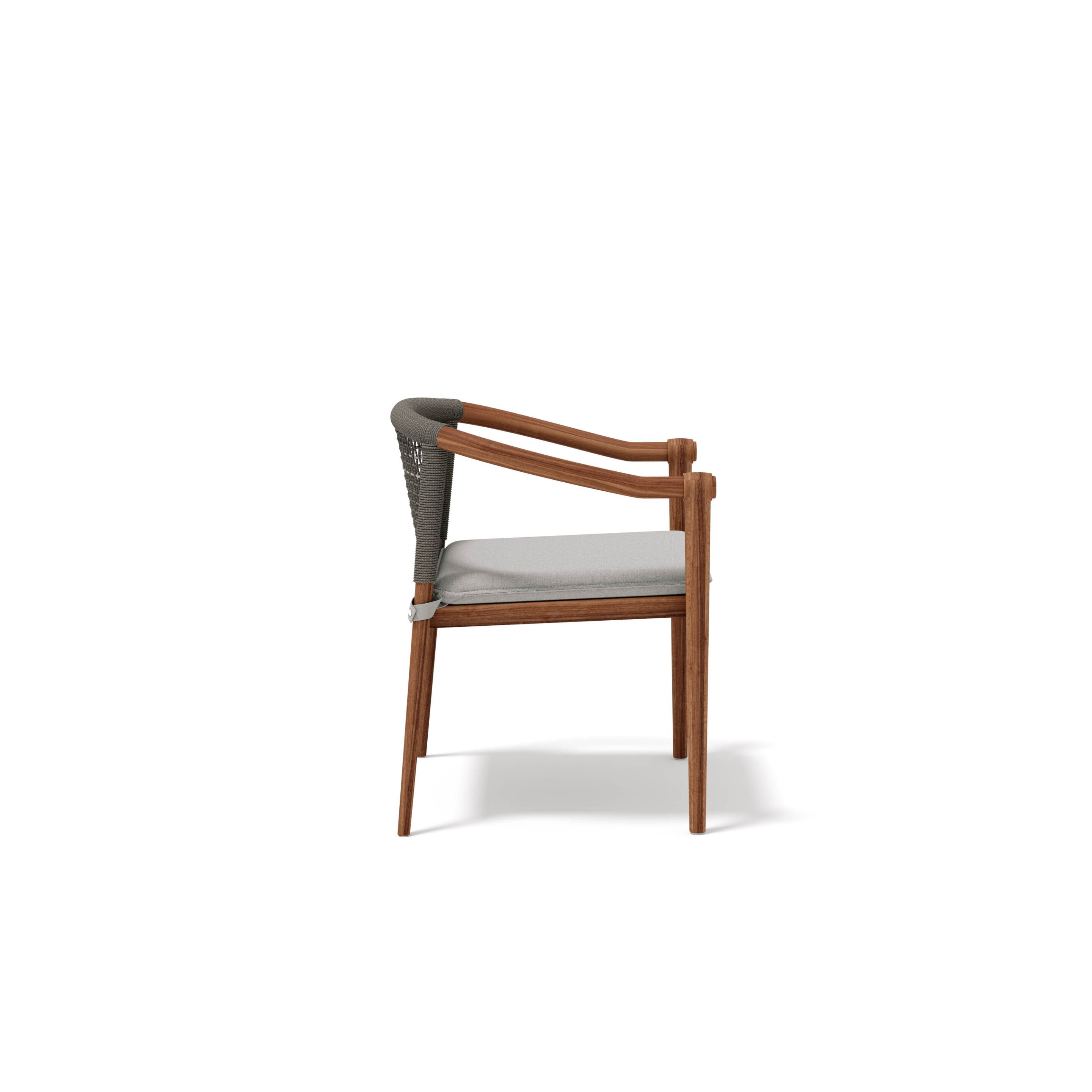 Садовый стул с подлокотниками из тика и веревки Atmosphera Lodge .25 ARCH-00139408 - Вид №8