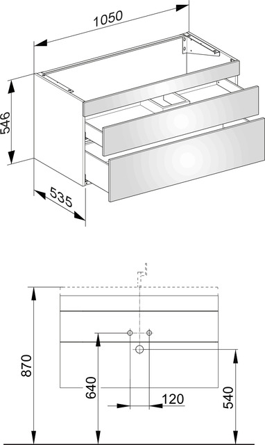 31551370000 Тумба под умывальник KEUCO Edition 400 - Вид №2