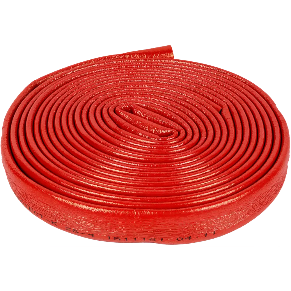 Изоляция для труб СуперПротект ø28/4 мм 11 м полиэтилен цвет красный Energoflex STLM-2132334 - Вид №2