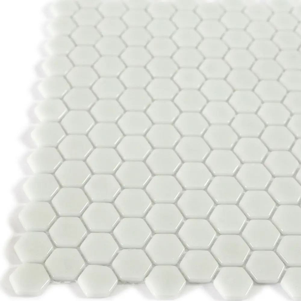 Мозаика стеклянная Natural STP-WH001-HEX 29x29 см цвет белый Santreyd Steppa STLM-2090984 - Вид №5