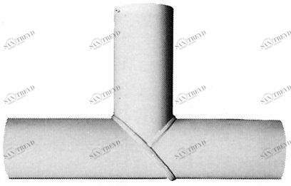 SANIT 751830106 Тройник 90 °, PP, SDR 17,6, длинный, сварная 