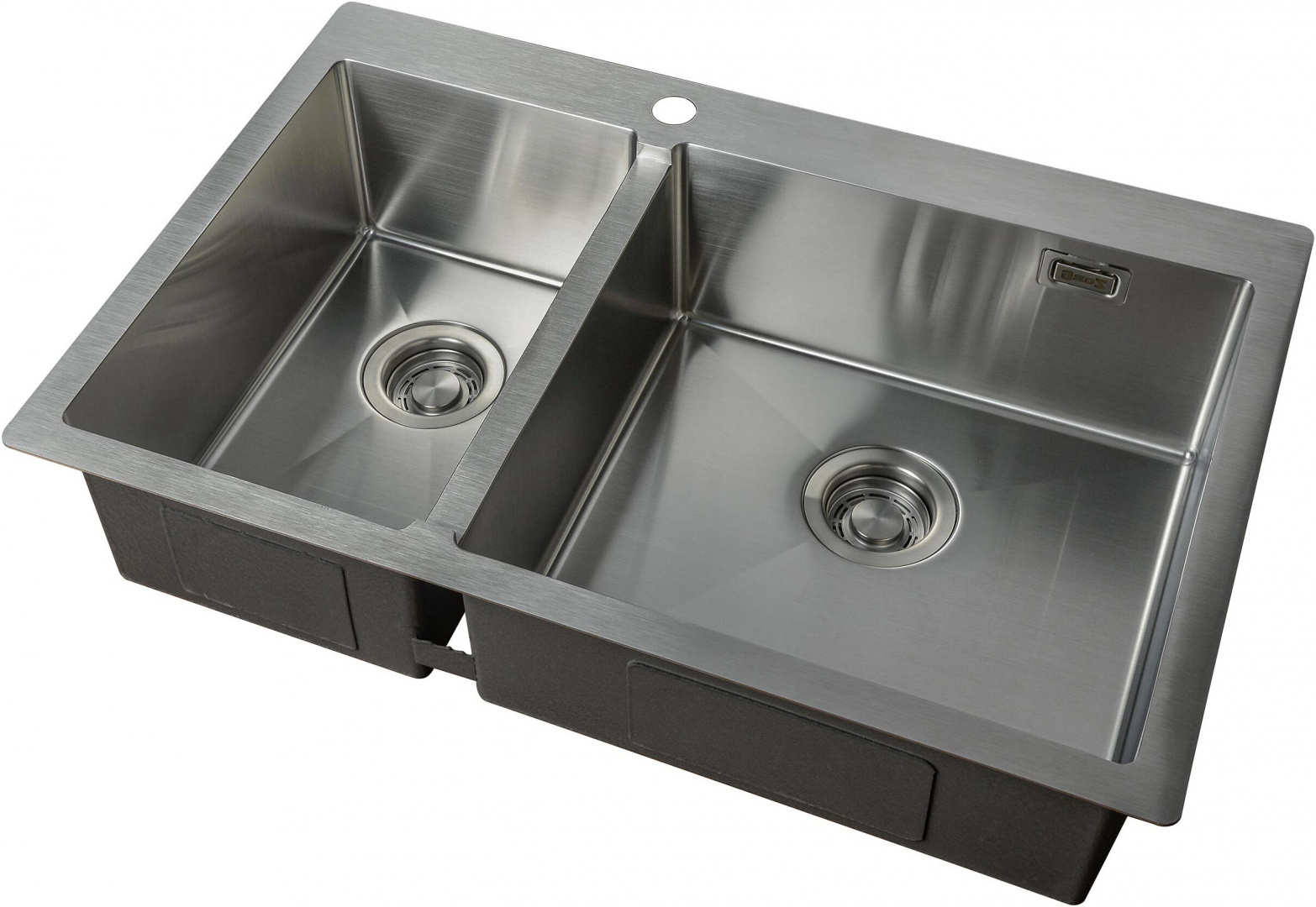 Мойка кухонная ZorG Light ZL R 780-2-510-R из нержавеющей стали, сталь