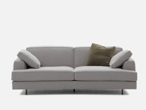 Тканевый диван с полуостровом