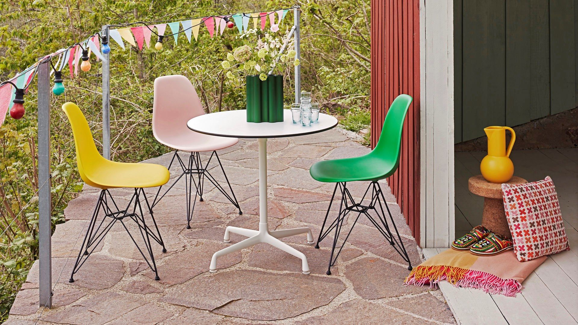 Круглый стол из меламина со спицами VITRA CONTRACT TABLE ROUND ARCH-00011670 - Вид №4