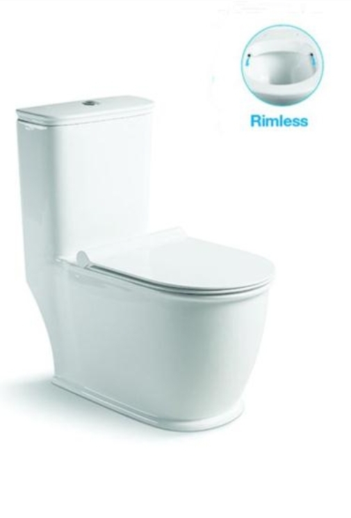 SL-5019 Унитаз напольный безободковый МОНОБЛОК Арматура GEBERIT LAB.Space 