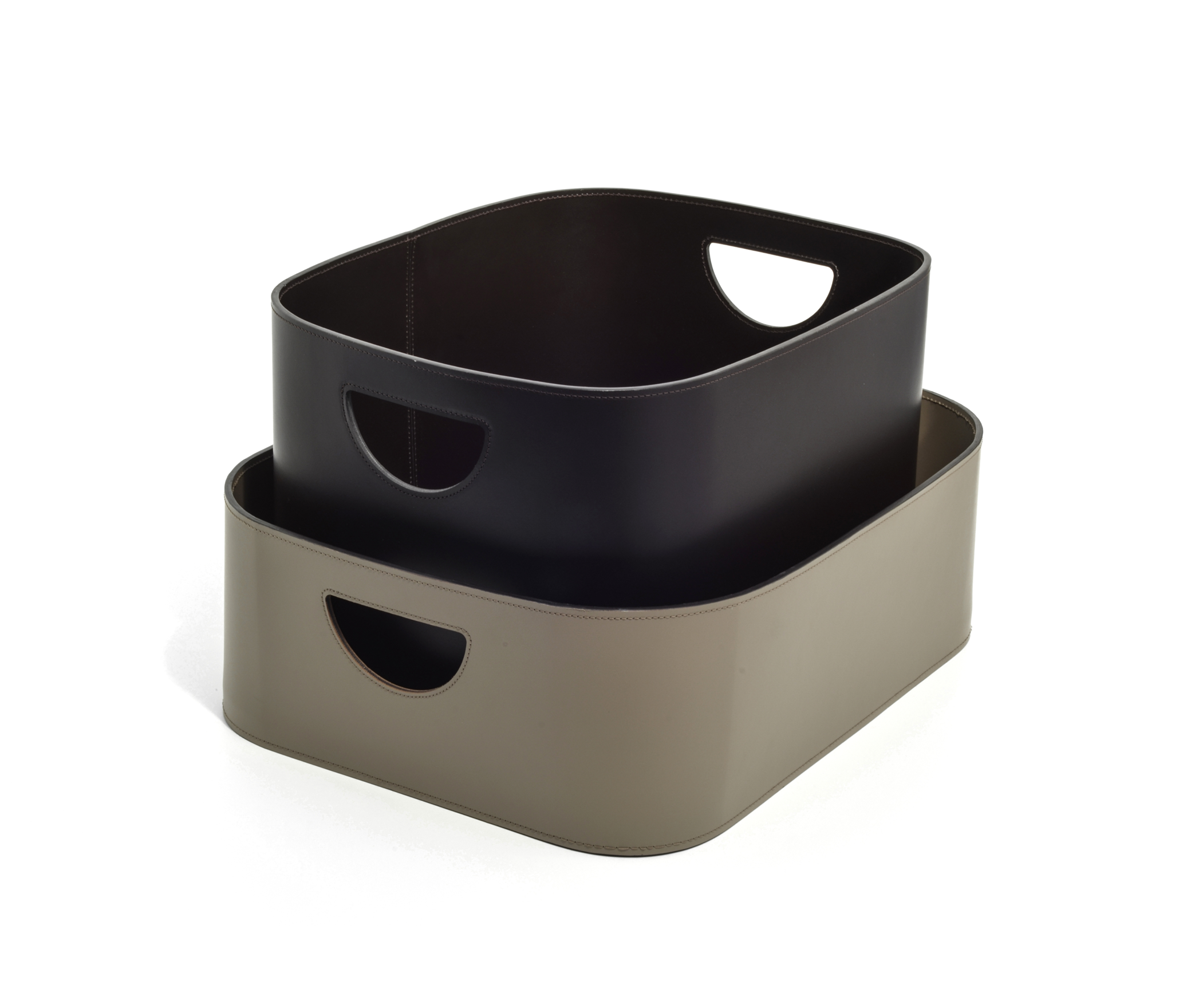 Большая коробка Rio - 46X42,5XH20 см / регенерированная кожа_черный Pinetti 00.1252.082.001 - Вид №1