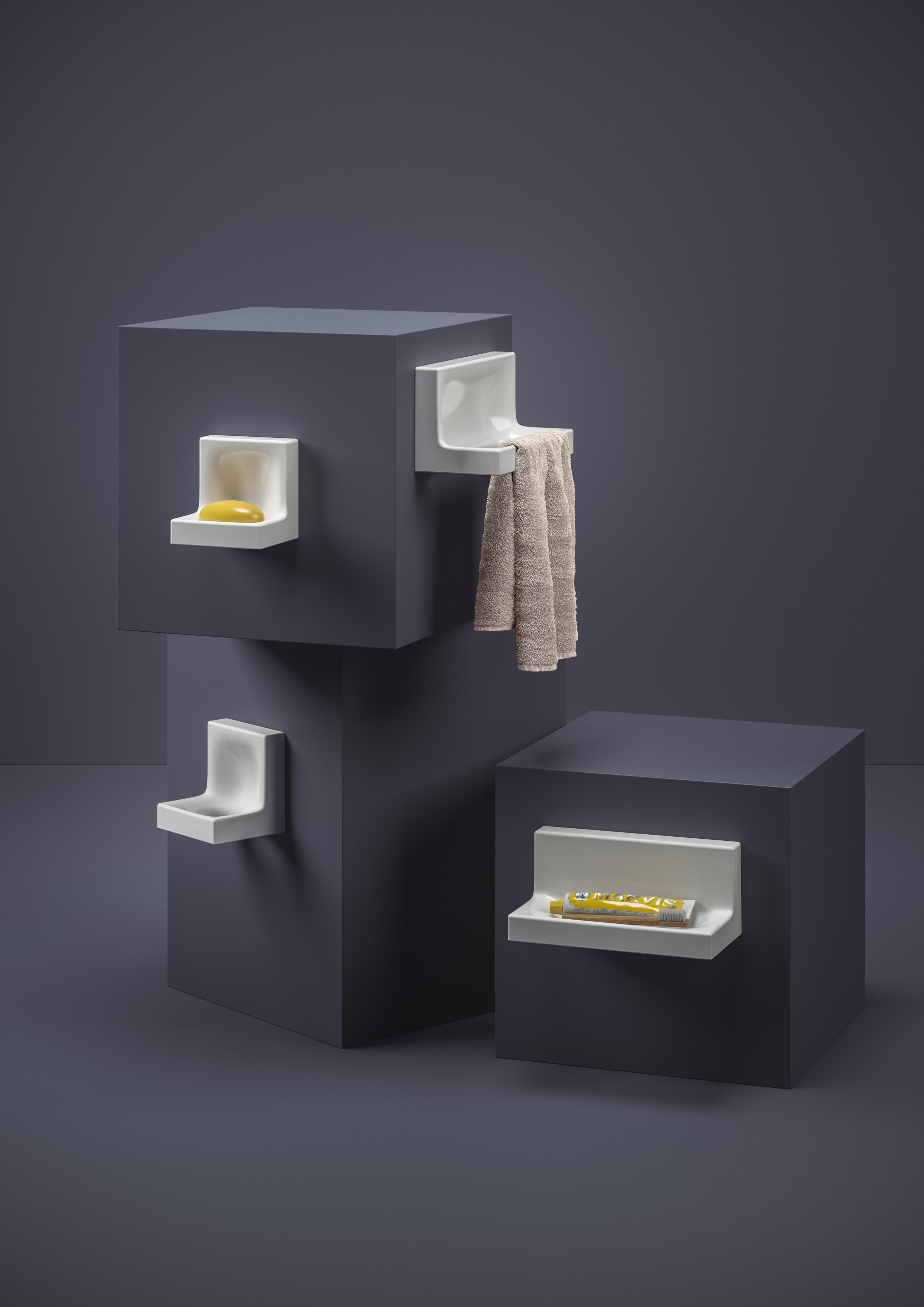 Керамическая полка для ванной комнаты ArtCeram Joy ARCH-00140227 - Вид №1