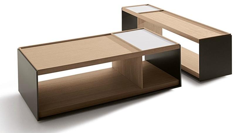 B&B Italia Низкий прямоугольный деревянный журнальный столик Surface sun-id-1428750 - Вид №2