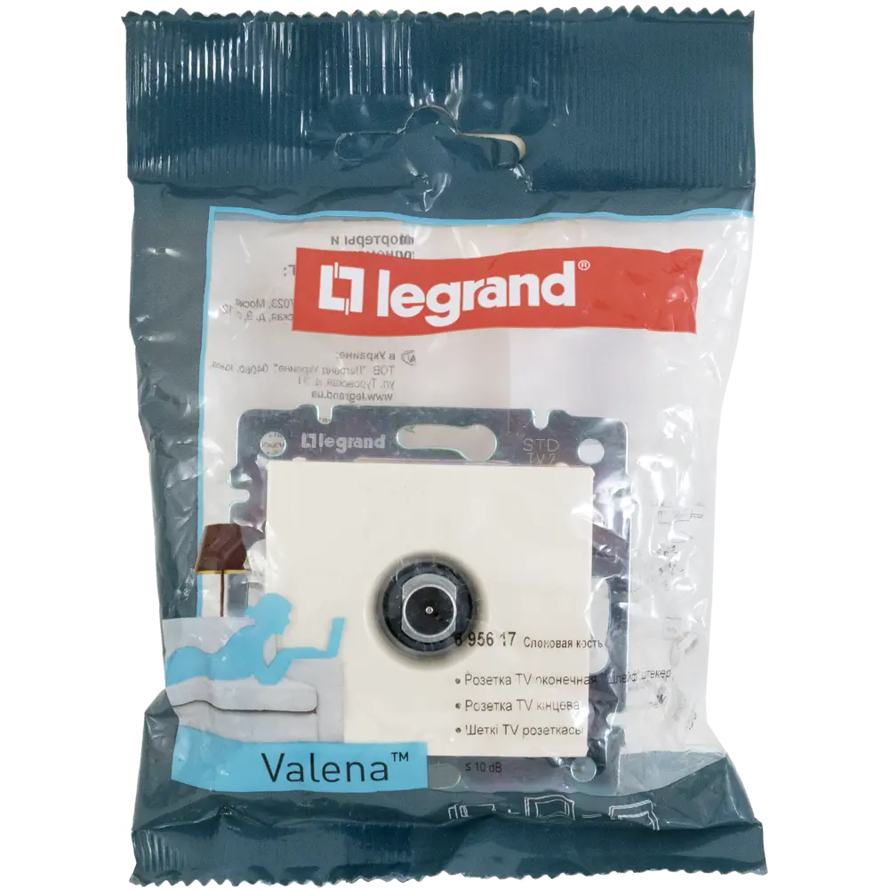 Legrand Valena оконечная ТВ-розетка для последовательного подключения, слоновая кость 11273944 STLM-0001150 - Вид №6