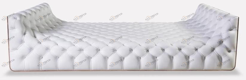 MORADA Стеганая кушетка с кожаной обивкой Nube sun-id-1504671