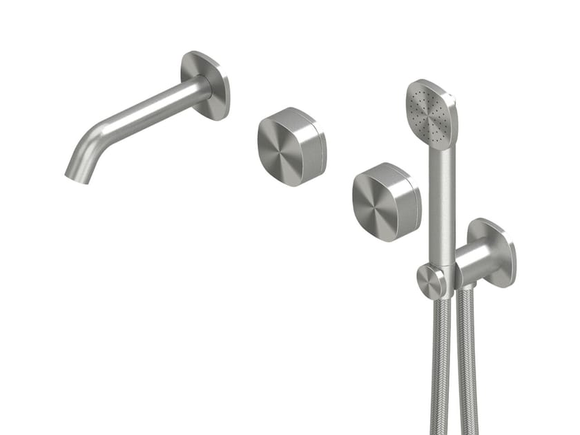 Смеситель для ванны из нержавеющей стали с ручным душем Quadrodesign супер ARCH-00050166