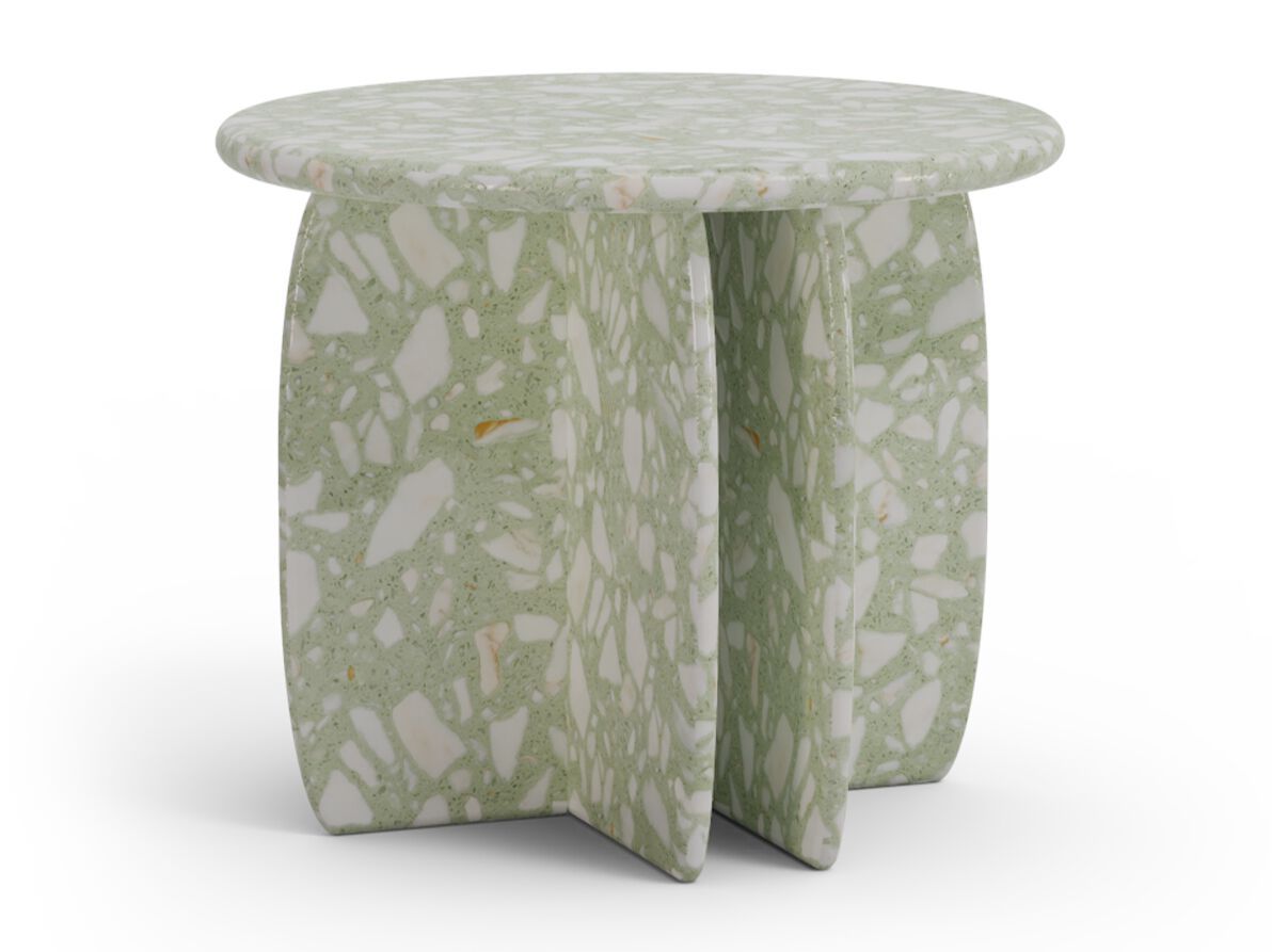 Круглый журнальный столик из венецианской терраццо Mambo Unlimited Ideas кактус ARCH-00014069