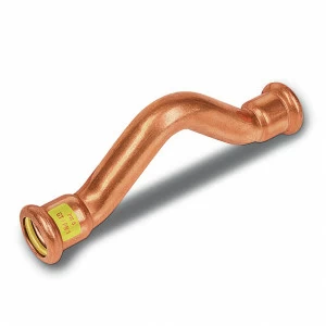 11008528 SANHA 10085 пресс-фитинг газ, медь, обводное колено ВПр-ВПр 28 мм