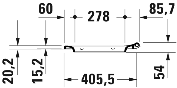 0021290000 Крышка сиденье для унитаза Duravit Viu - Вид №5
