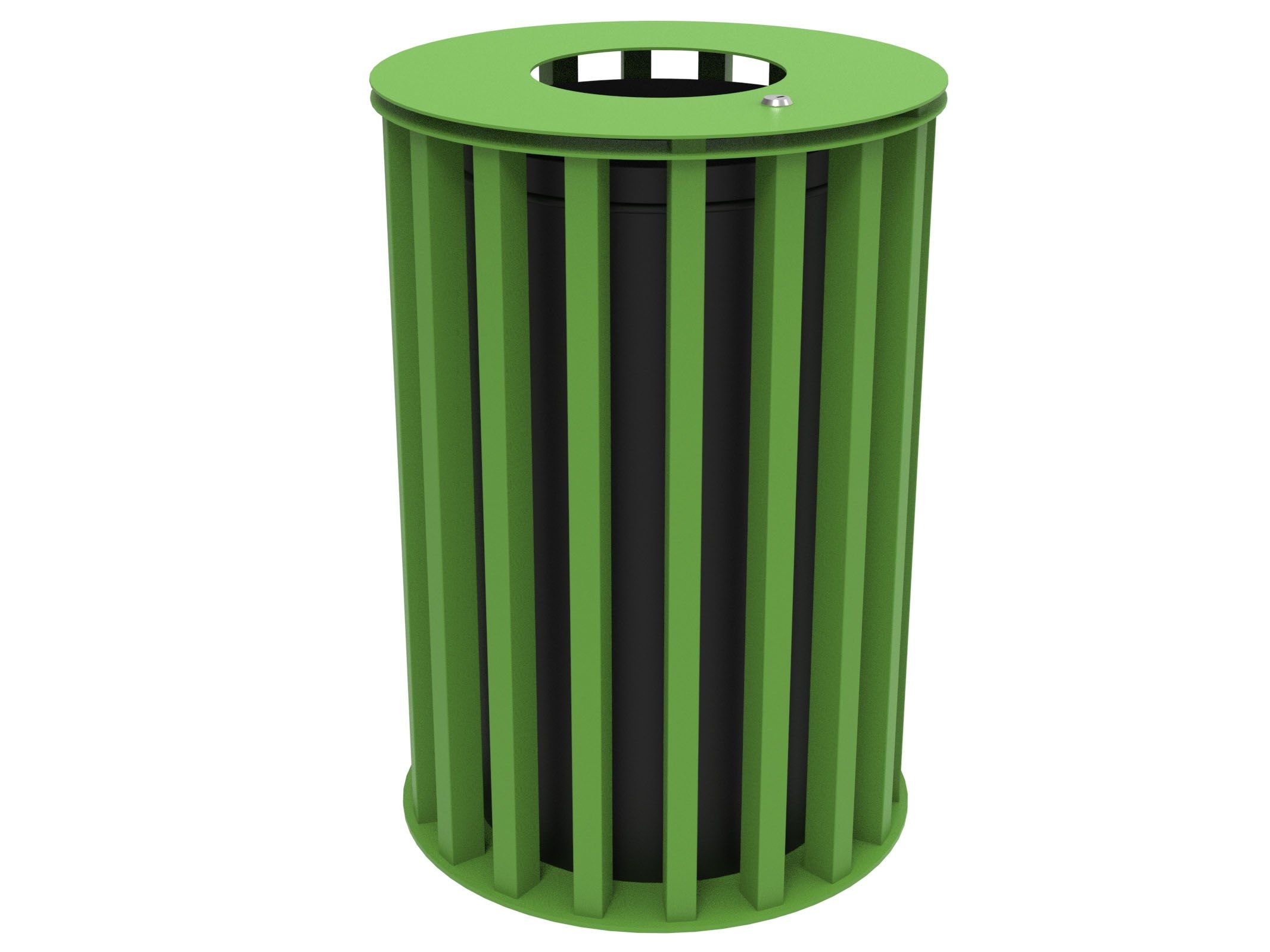 Оцинкованная стальная корзина для мусора с крышкой Lazzari Динамо ARCH-00087800 - Вид №9