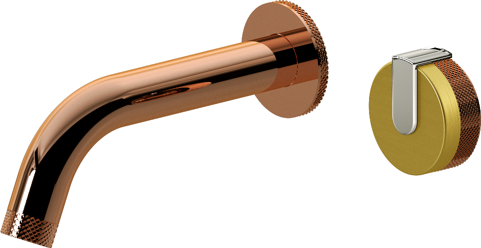 E-11535-R1BB-L1PC-RG Настенный прогрессивный смеситель скрытого монтажа для раковины GRAFF MOD+