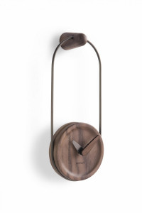 094982 Настенные часы Micro Eslabón графит-орех Nomon Micro Eslabon