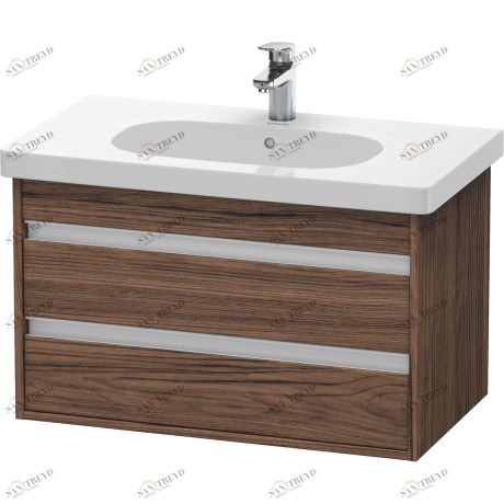 KT664702121 Ketho Тумбочка подвесная Орех темный декор Duravit