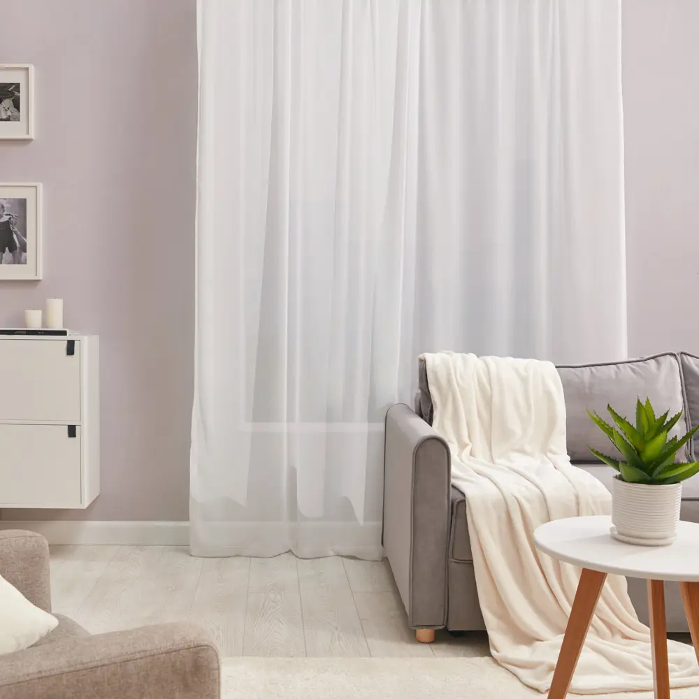 Тюль на ленте «Дизайн 4» 250x260 см цвет белый WITERRA STLM-2167089