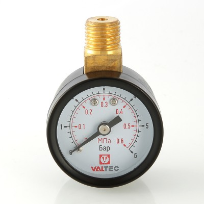 VT.TM40.VC.02 Манометр с верхним подключением VT.TM40.VC Valtec 40 мм, 1/4", 0-6 бар  - Вид №2