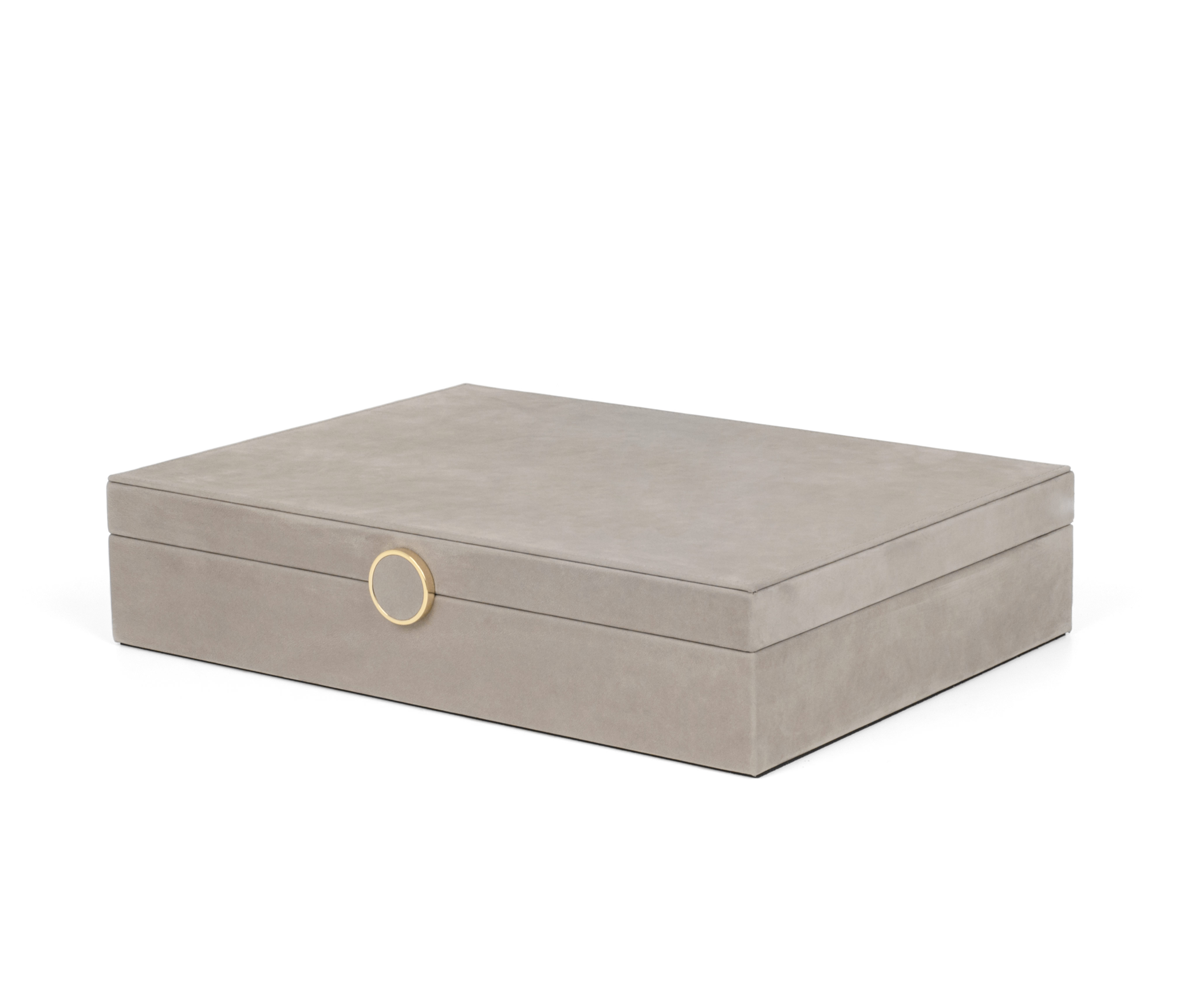 Коробка для часов Prestige - 35X25XH7 см / нубук-кожа_светло-серый Pinetti 00.1389.061.015 - Вид №4