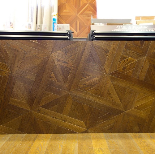 Модульный паркет Marco Ferutti Linea Linea Кэмбридж Дуб с брашью (Текстурированная) 405х405 мм 2600600023 - Вид №2