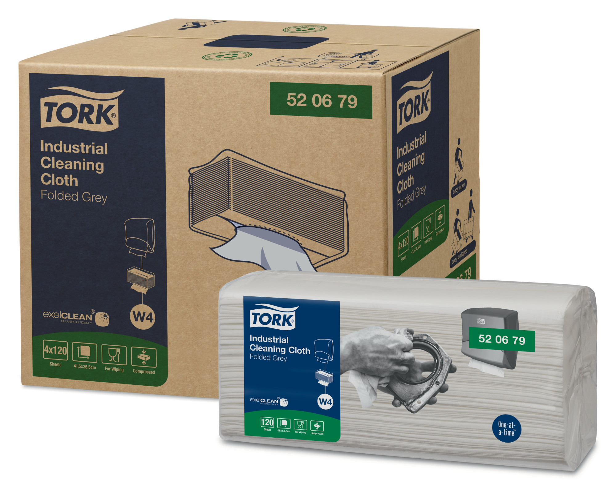 52067900 Салфетка нетканая для очистки от промышленных загрязнений Tork 
