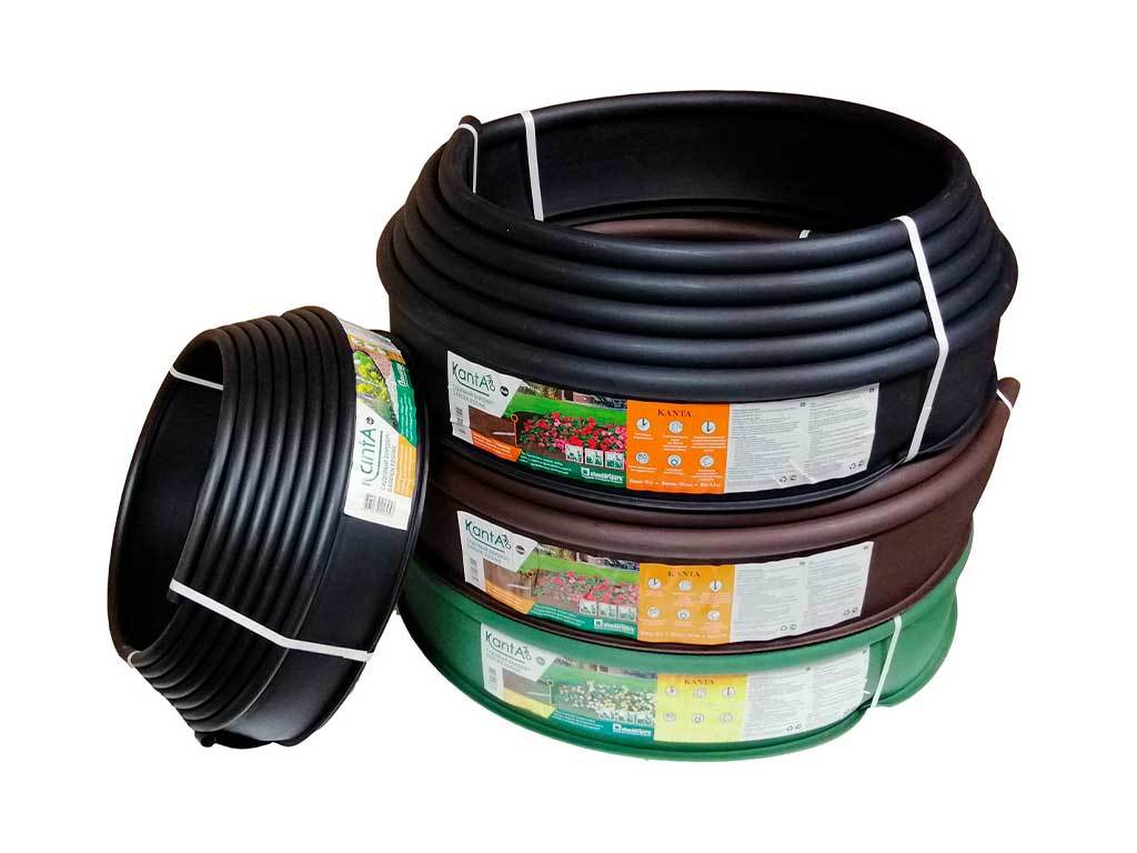 Садовый бордюр "Канта PRO", оливковый ГеоПластБорд GPBST-39 - Вид №2