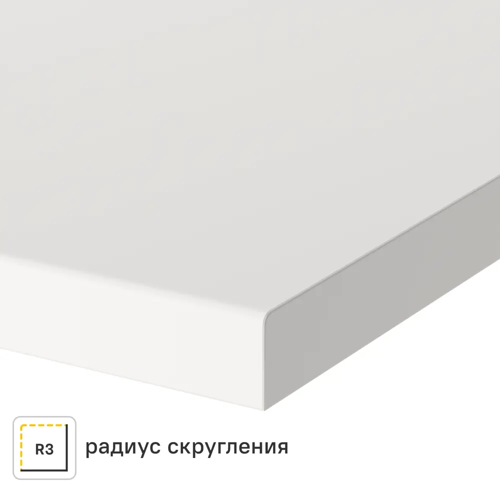 Столешница Сноу 300x60x2 см искусственный камень цвет белый Santreyd STLM-2181956