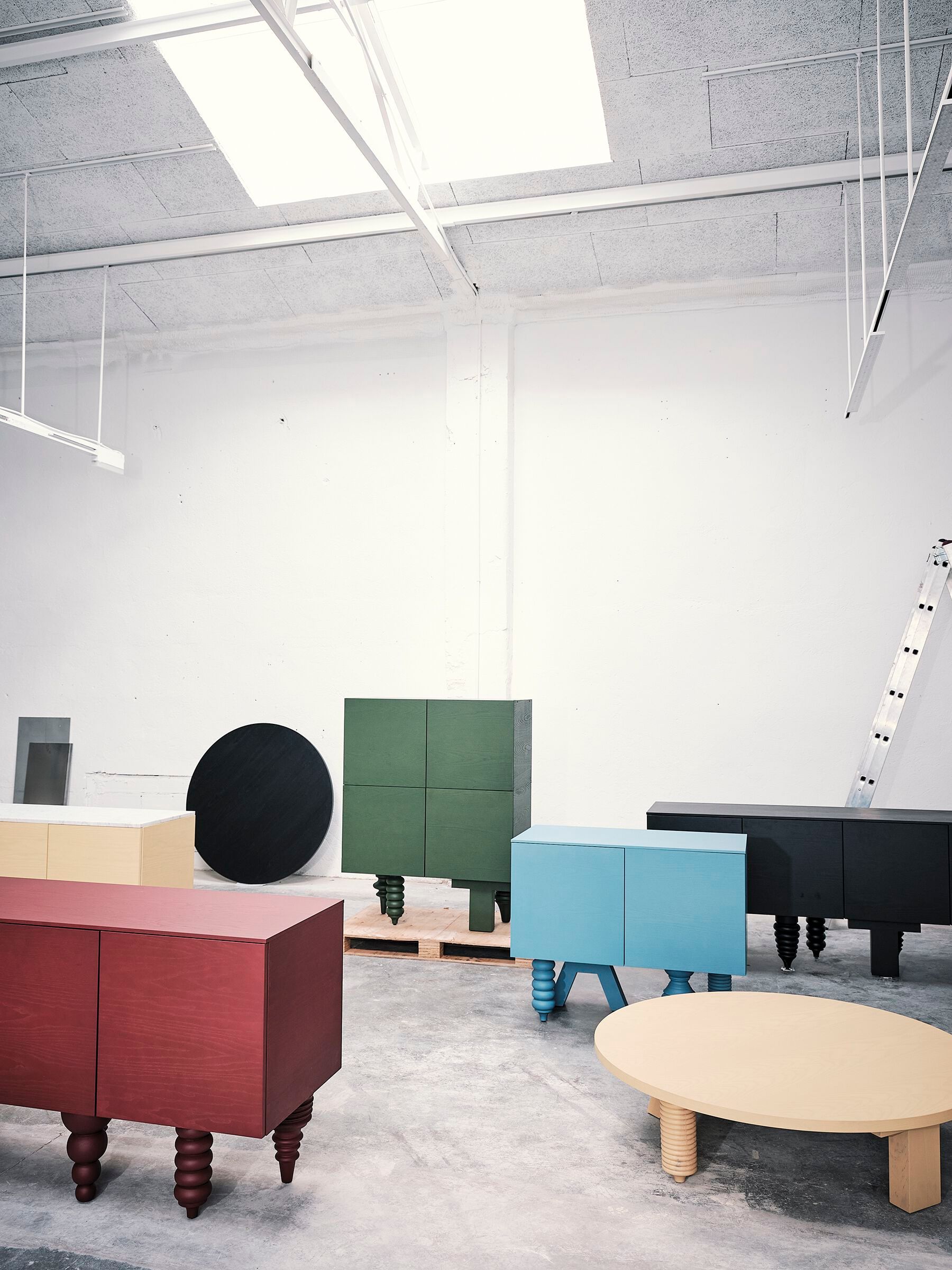 Прямоугольный журнальный столик из МДФ для гостиной BD Barcelona Multileg ARCH-00125488 - Вид №8