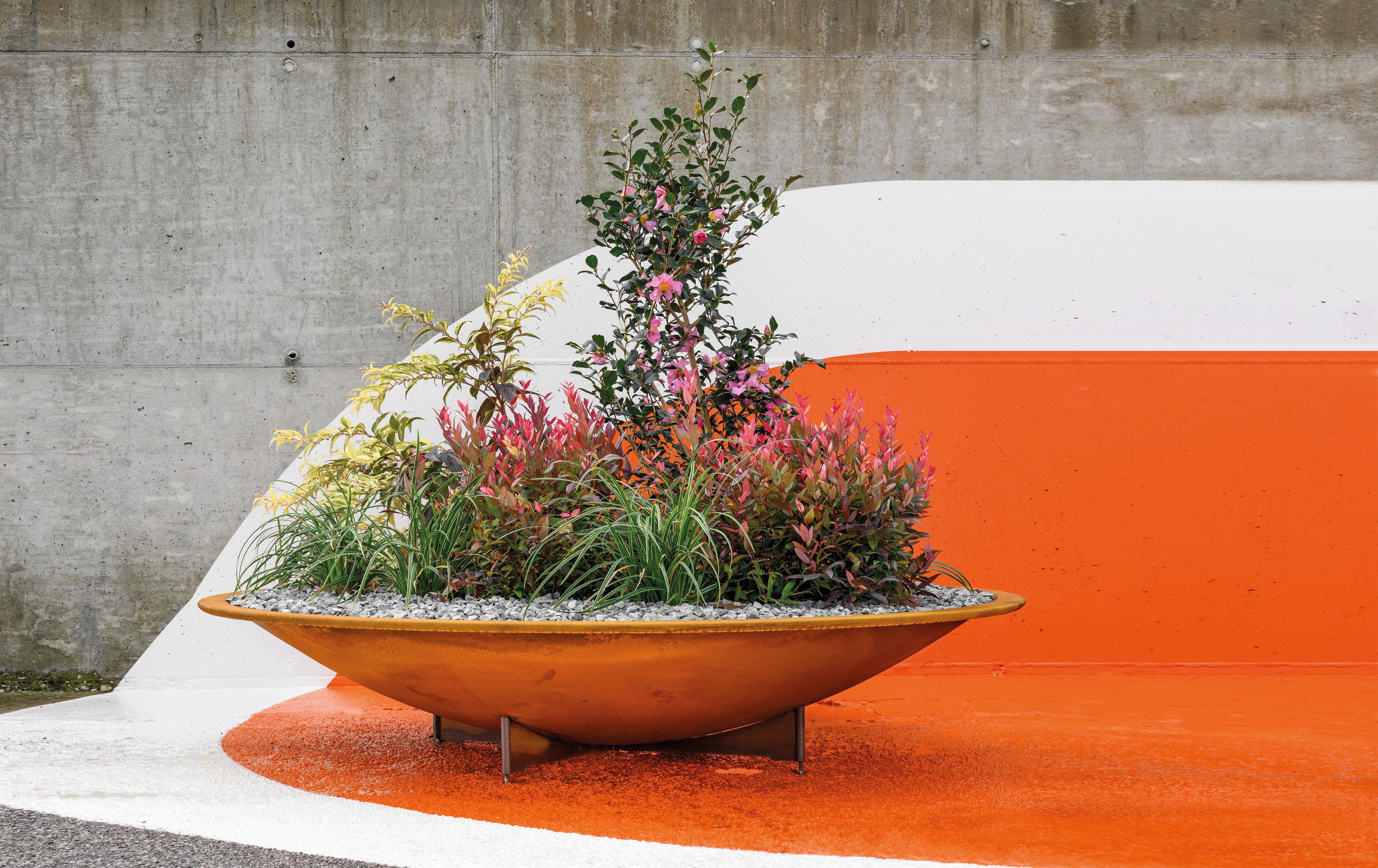 Скамейка / плантатор из листового металла Metalco PARABEL ARCH-00108089 - Вид №2