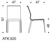 ICF Стул из сетки с подлокотниками Stick chair sun-id-1375946 - Вид №4
