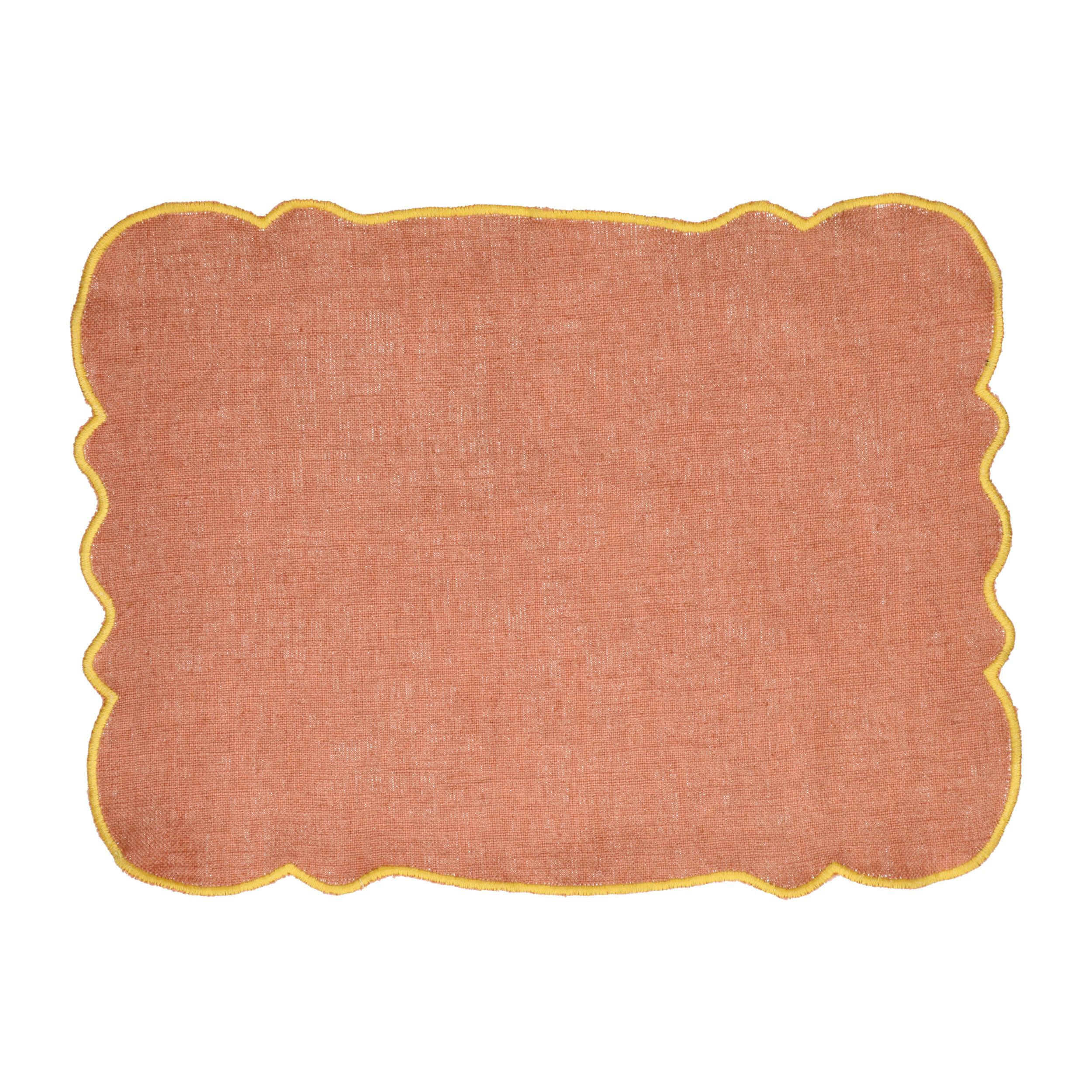 Прямоугольная льняная салфетка POMAX FARFALLE ARCH-00115957 - Вид №1