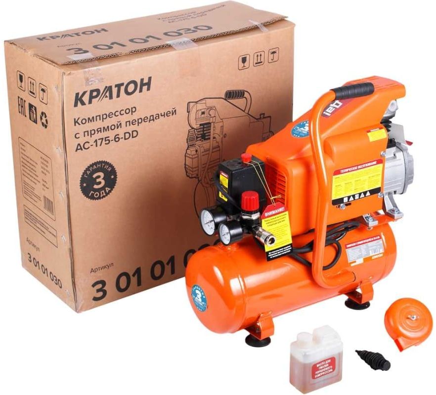 Компрессор поршневой масляный Кратон AC-175-6-DD 9024841 STDN-0076148 - Вид №9
