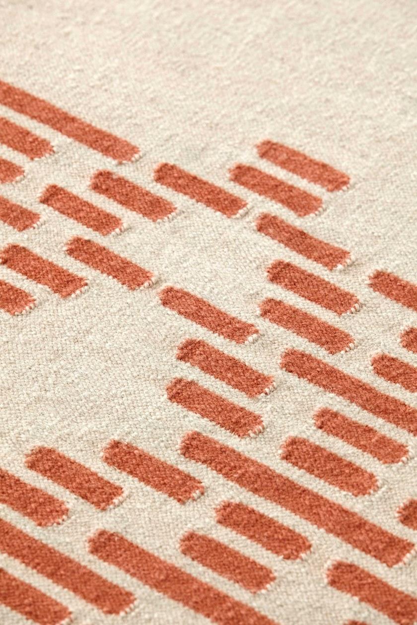 GAN Прямоугольный шерстяной коврик ручной работы с геометрическими мотивами Kilim sun-id-1390298 - Вид №7