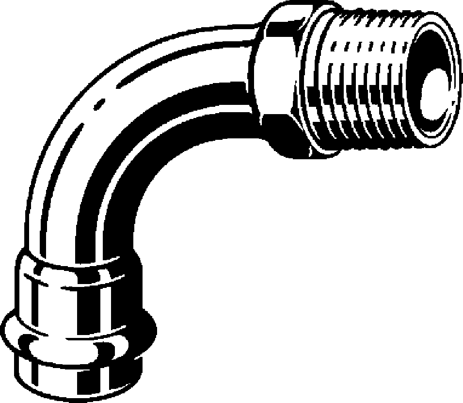 Viega Угольник переходной 90° Prestabo 1114 (558406) 558 406 - Вид №1