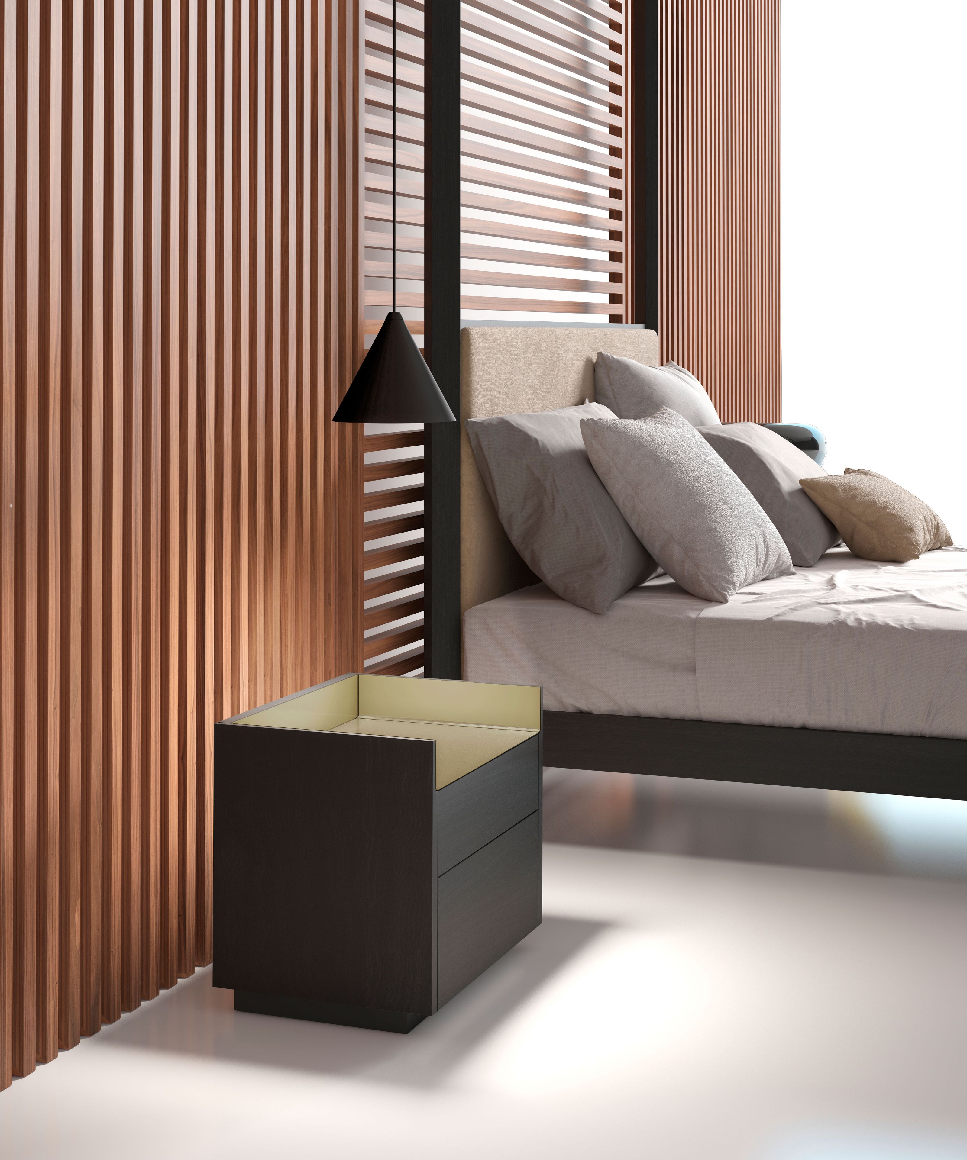 Деревянная квадратная тумбочка Punt Stockholm ARCH-00086244 - Вид №6