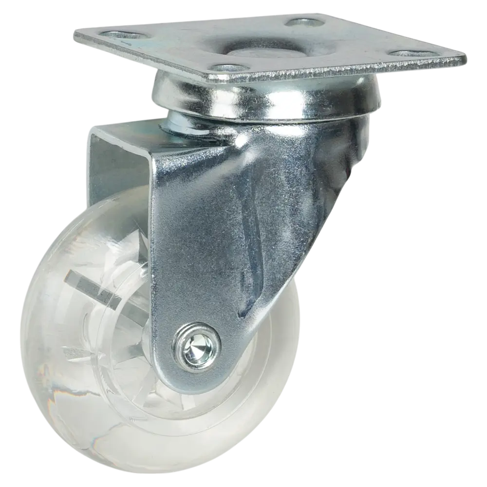 Прозрачный мебельный ролик 50 мм с поворотным механизмом 89415350 Santreyd STLM-1581516
