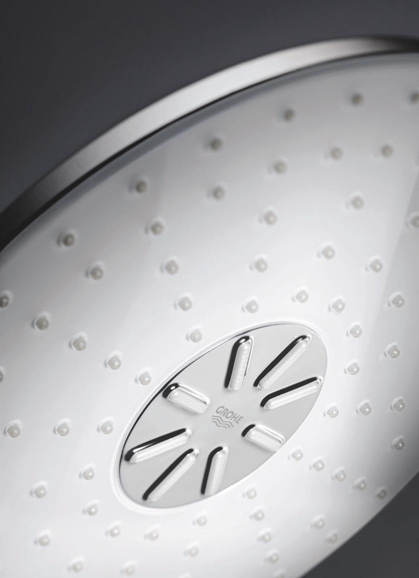 Верхний душ GROHE Rainshower 310 SmartActive с душевым кронштейном 430 мм, 2 режима струи, белая луна (26475LS0) - Вид №3