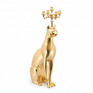 600487-FO ABHIKA СВЕЧА.ЕГИПЕТСКИЙ КОШКА GOLD