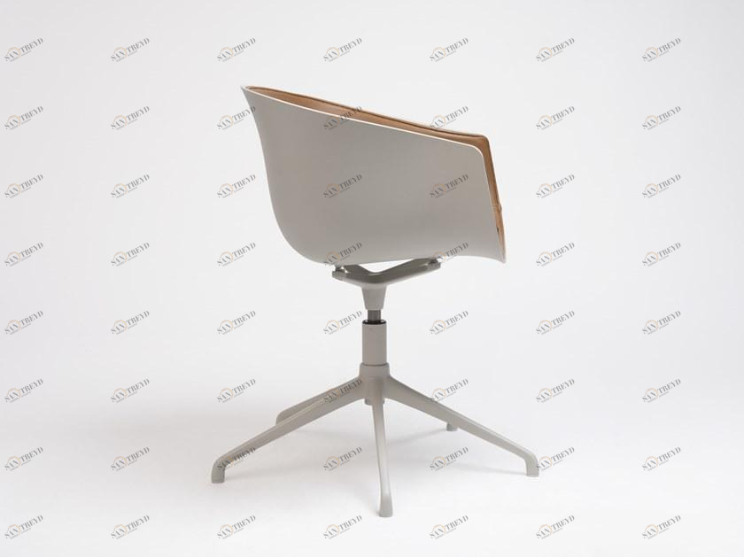 ONDARRETA Кожаное вращающееся кресло с 5 спицами и подлокотниками Bai sun-id-1482313