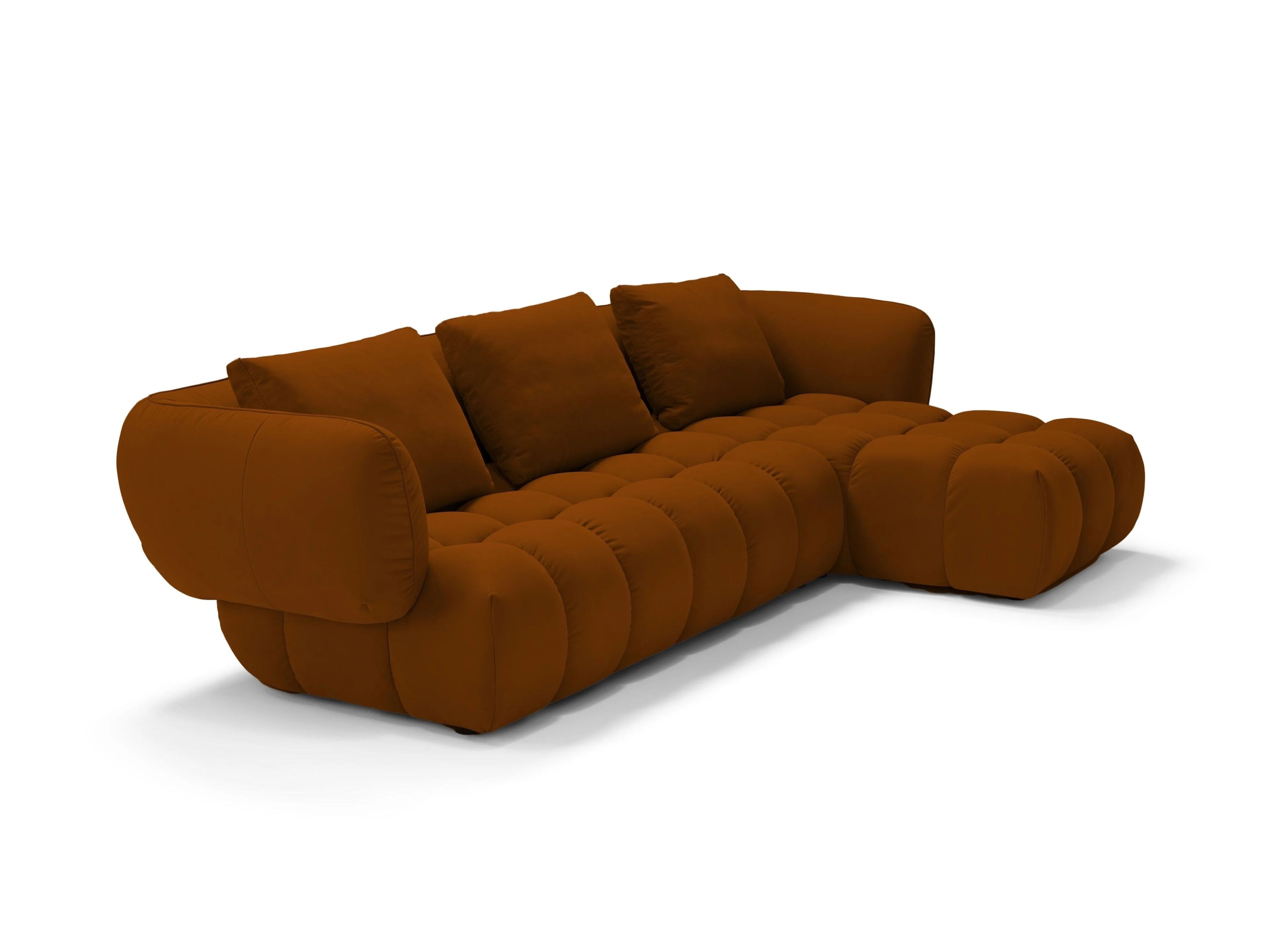 Кожаный диван с полуостровом на 4 места Sofanella море ARCH-00077692 - Вид №1