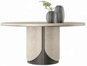 FRATO Круглый обеденный стол из дерева  Ffu130019aaa