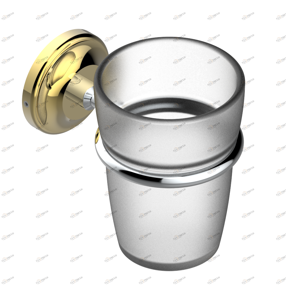 G47-536 Стакан настенный для зубных щёток Thg-paris Vendôme Хром/золото G47-536 CAT.A