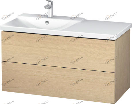 LC625107171 Тумбочка подвесная L-Cube #LC6251 1020 x 481 мм Средиземноморский дуб Duravit