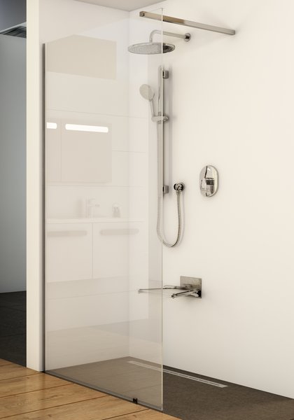 Walk In-Wall-100 v.200 черный+Transparent Ravak GW9WA0300Z1 - Вид №4