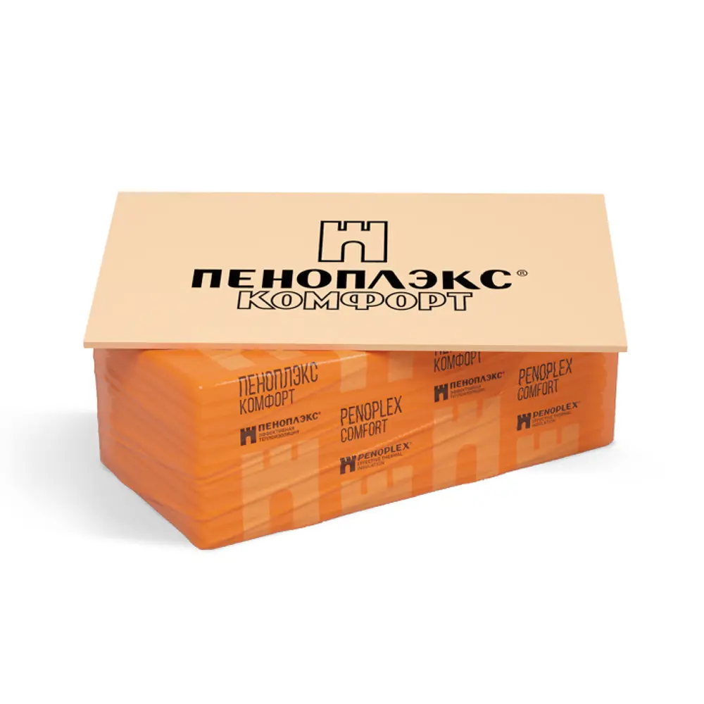 Экструдированный пенополистирол XPS 20 мм Пеноплэкс Комфорт 585x1185 мм 0.69 м2 STLM-2011065