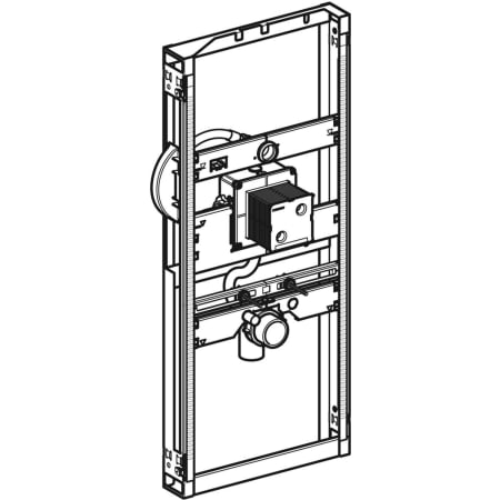 GEBERIT 461.689.00.1 Инсталляция Geberit GIS для писсуара, 114–132 см, универсальная, для скрытой системы управления смывом писсуара  - Вид №1